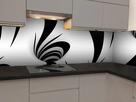 Panel szklany abstrakcja 3d