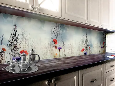Panel szklany kuchnia kwaty
