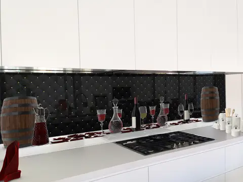 Panele szklane do kuchni wino